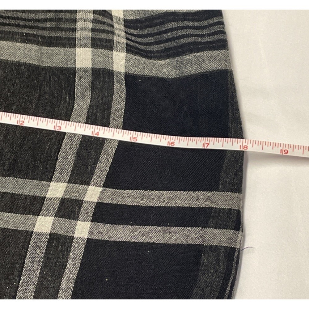 Burberry Brit Black And White Nova Check Dress with feathers and bouclé Womens M - Picture 10 of 12